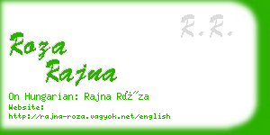 roza rajna business card